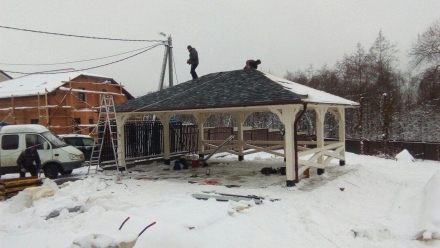 Навес для трех машин ЛИОН Базовая комплектация, фото 2