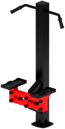 Степ (красный) - Уличный тренажер - СТ 014-11, фото 4 Степ (красный) - Уличный тренажер - СТ 014-11, фото 4