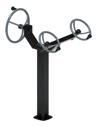 Рули (положение стоя) серый - Уличный тренажер - СТ 103-13, фото 2