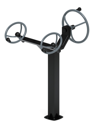 Рули (положение стоя) серый - Уличный тренажер - СТ 103-13, фото 1