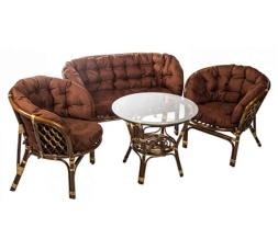 Набор мебели Багамы Премиум коричневый, коричневый