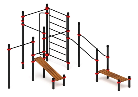 Воркаут ЛОВ 89 красный ВТ 101.18-01, фото 1