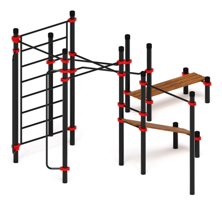 Воркаут ЛОВ 89 красный ВТ 101.18-01, фото 4