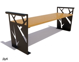 Скамейка уличная Березка, Лиственница 1,8 м, фото 1
