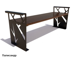 Скамейка уличная Березка, Лиственница 1,8 м, фото 5