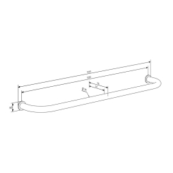 Перекладина шведской стенки и рукохода FLY 1000, черная, фото 6