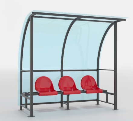 Скамейка для запасных игроков ОЛИМП СИТИ (на 3 места), фото 1