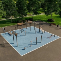 Типовая воркаут площадка НП-2 (100 кв.м)