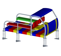 Качалка на пружинах Машина для детской площадки