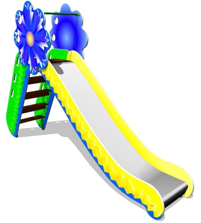 Детская горка Василек Г002 H=1250 для игровых площадок, фото 1