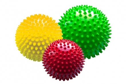 Набор мячей большой &quot;Светофор&quot; диаметры 8,5см, 12 см, 18 см. (сетка), фото 1