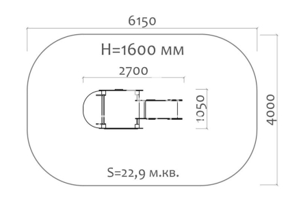 Горка Лягушка 08109 H=650 для детской площадки, фото 3