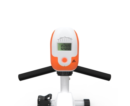 Велотренажер DFC B504RWO магнитный (белый корпус, оранжевая полоса), фото 6