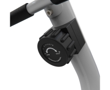 Велотренажер DFC B504RWO магнитный (белый корпус, оранжевая полоса)