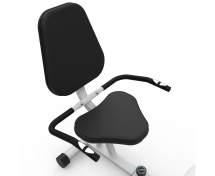 Велотренажер DFC B504RWO магнитный (белый корпус, оранжевая полоса)