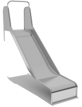 Горка из нержавеющей стали ГГН-500.1000.002 для детской площадки