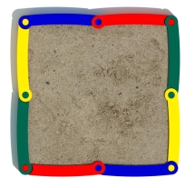 Песочница Квадро для детской площадки