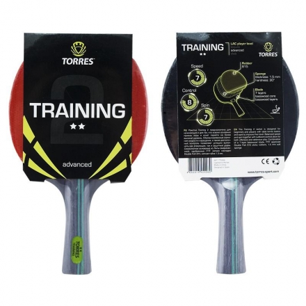 Ракетка для настольного тенниса TORRES Training 2*, для любителей, одобренная ITTF , фото 1