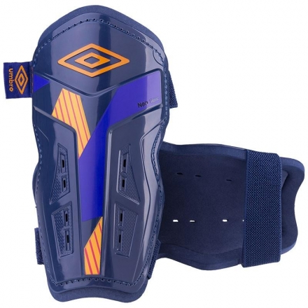 Щитки любительские &quot;UMBRO Neo Valor Slip&quot;, размер M, пластик, без голеностопа, темно-синий, фото 1