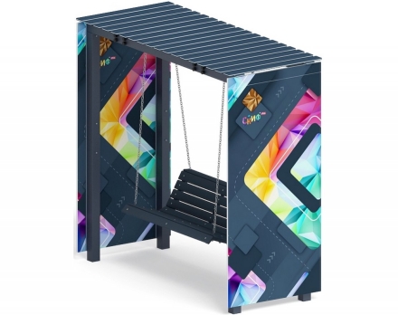 Пергола с диваном Гармония уюта-8 (без поликарбоната), фото 2