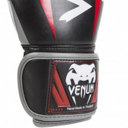 Перчатки боксерские Venum &quot;Elite&quot; Boxing Gloves - Black/Red/Grey, фото 2