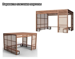 Пергола со скамейкой TORUDA SQR-04, фото 2