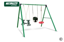 Качели SLP SYSTEMS 3 секции + качеля двойная + качеля диск красная + качеля с фиксацией зеленая