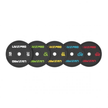 Бампированный диск LIVEPRO Rubber Bumper Plate 10 кг, фото 2