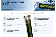 Рукав для воды напорный VOLGA (40 м, 10 бар, внутренний диаметр 50 мм) TITAN LOCK TL050VG_40
