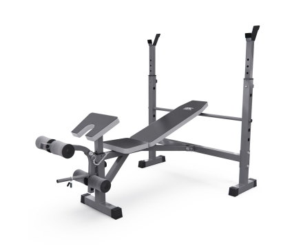 Скамья со стойками под штангу DFC D705, фото 1