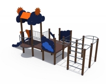 Игровой комплекс для детей на дачу Сияние Н-750