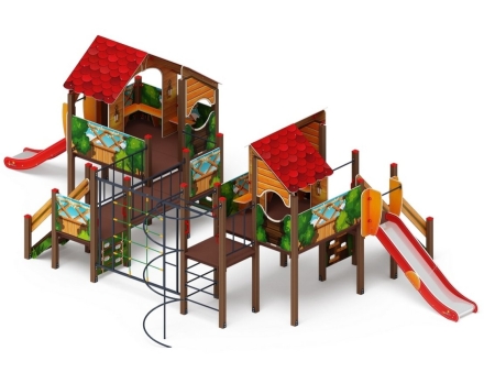 Детская игровая площадка Теремок ДИК 2.07.03-01 H=750 H=1200, фото 4