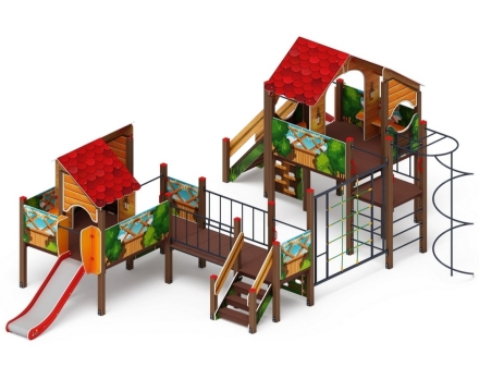 Детская игровая площадка Теремок ДИК 2.07.03-01 H=750 H=1200, фото 3