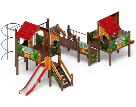 Детская игровая площадка Теремок ДИК 2.07.03-01 H=750 H=1200, фото 1