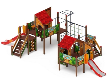 Детская игровая площадка Теремок ДИК 2.07.03-01 H=750 H=1200, фото 2
