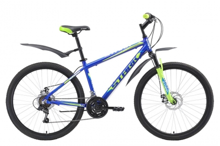 Велосипед Stark&#039;18 Respect 26.1 D синий/зелёный/голубой 16&quot;, фото 1