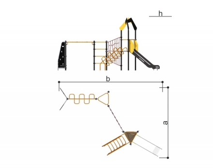 Спортивно-игровой комплекс Треугольник Romana 401.29.00, фото 4