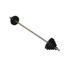 Штанга тренировочная 74 кг (обрезиненные диски) Штанга тренировочная 74 кг (обрезиненные диски)