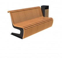 Скамья парковая Волна 2