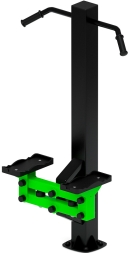 Степ (зеленый) - Уличный тренажер - СТ 014-12, фото 4 Степ (зеленый) - Уличный тренажер - СТ 014-12, фото 4