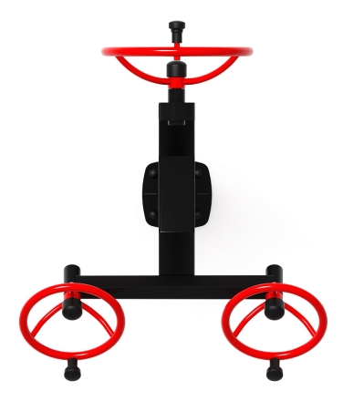 Рули (положение сидя) красный - Уличный тренажер - СТ 104-11, фото 5