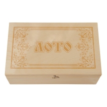 Русское Лото &quot;Гравировка&quot; в деревянной шкатулке