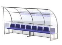 Скамейка для запасных игроков, на 8 мест Скамейка для запасных игроков, на 8 мест