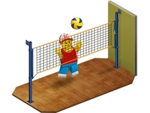 Стойки волейбольные пристенные, пара Стойки волейбольные пристенные, пара