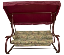 Качели садовые "Титан" бордовый