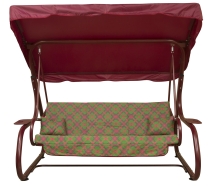 Качели садовые "Титан" бордовый