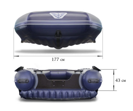 Лодка ПВХ Флагман DK 420 НДНД надувная под мотор, фото 4
