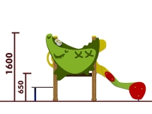 Горка Крокодил 08108 H=650 для детской площадки Горка Крокодил 08108 H=650 для детской площадки