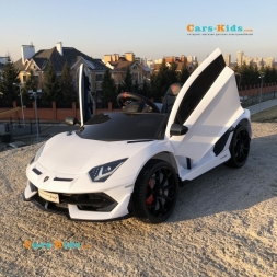 Электромобиль Lamborghini Aventador SVJ — HL328 белый, фото 8