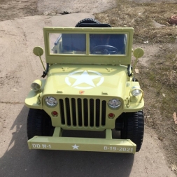 Электромобиль Jeep Willys YKE 4137 4WD хаки, фото 6